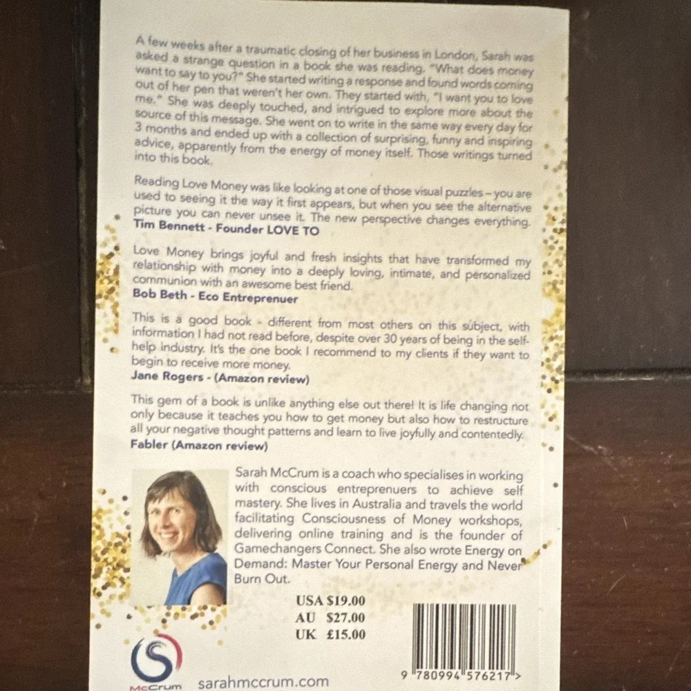 Sarah McCrum Love Money, Money Loves You PB Self-Help Personal Growth